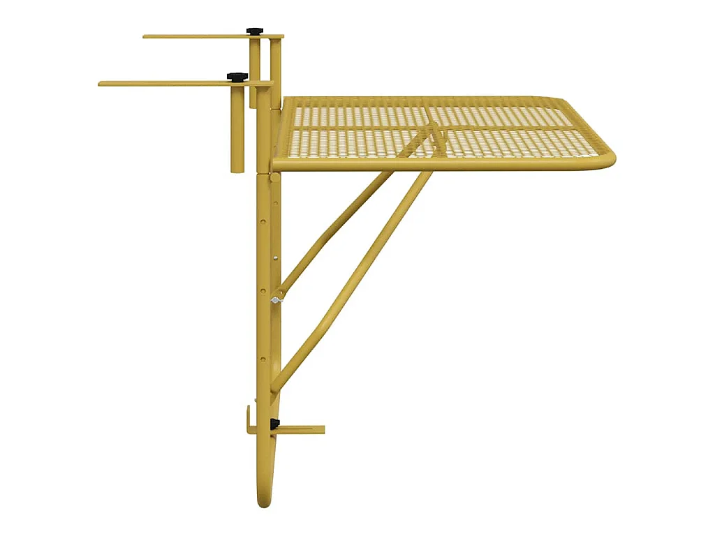 Balkontafel 60x40 cm staal goudkleurig