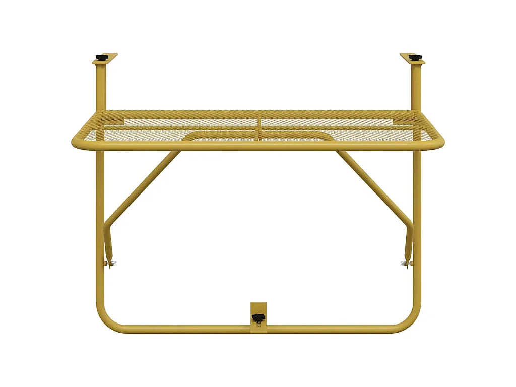 Balkontafel 60x40 cm staal goudkleurig