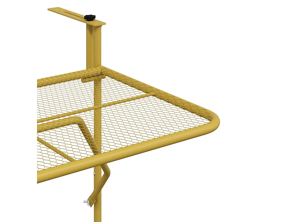 Balkontafel 60x40 cm staal goudkleurig