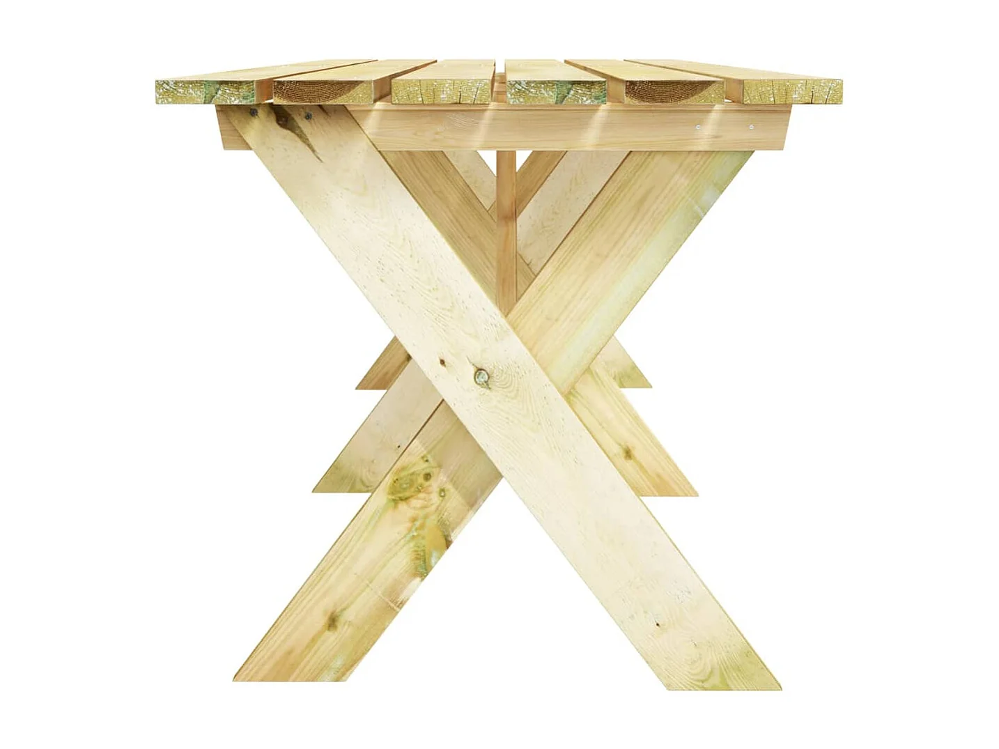 Mesa de jardim 220x73x70 cm madeira de pinho impregnada