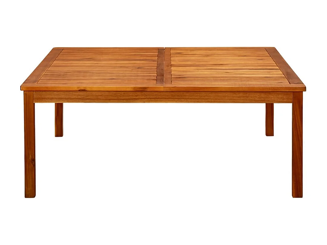 Table basse de jardin 110x110x45 cm Bois solide d'acacia