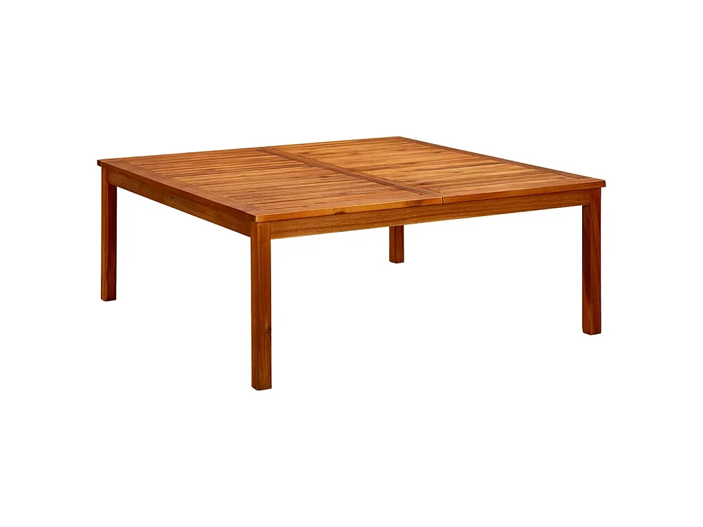 Table basse de jardin 110x110x45 cm Bois solide d'acacia