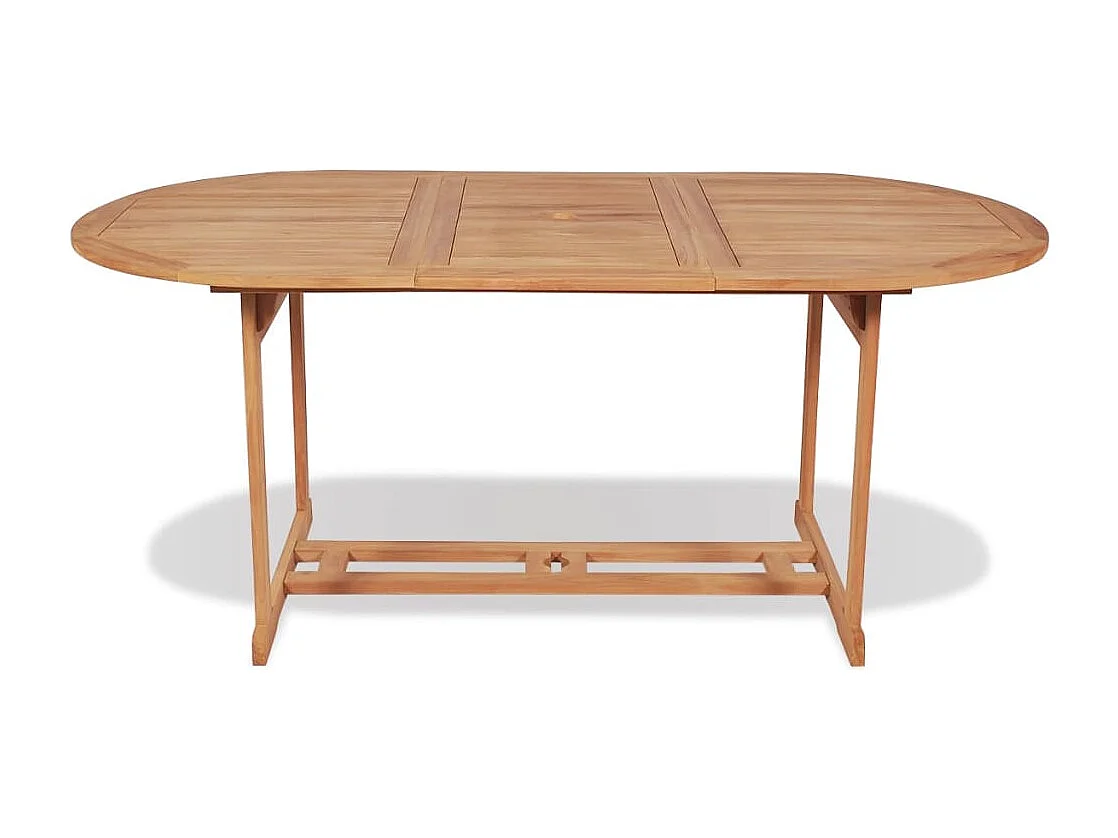 Tuintafel 180x90x75 cm massief teakhout