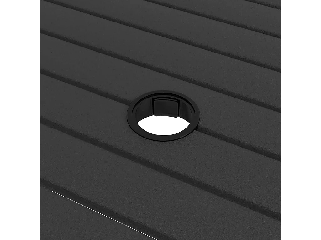 Tavolo da Giardino Antracite 81,5x81,5x72 cm in Acciaio