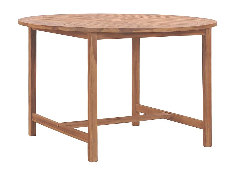 Garten-Esstisch Ø110x75 cm Massivholz Teak
