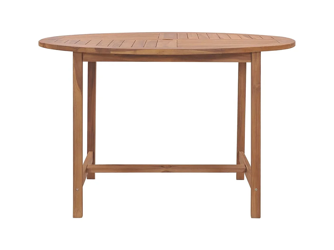 Tuintafel Ø110x75 cm massief teakhout