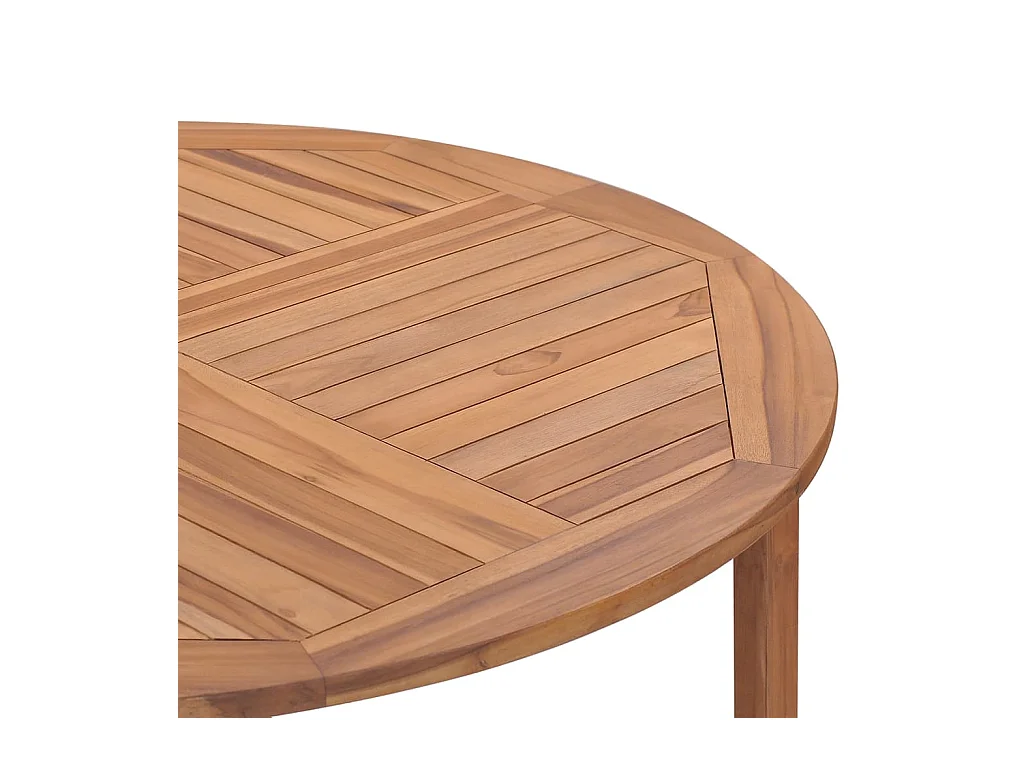 Tuintafel Ø110x75 cm massief teakhout