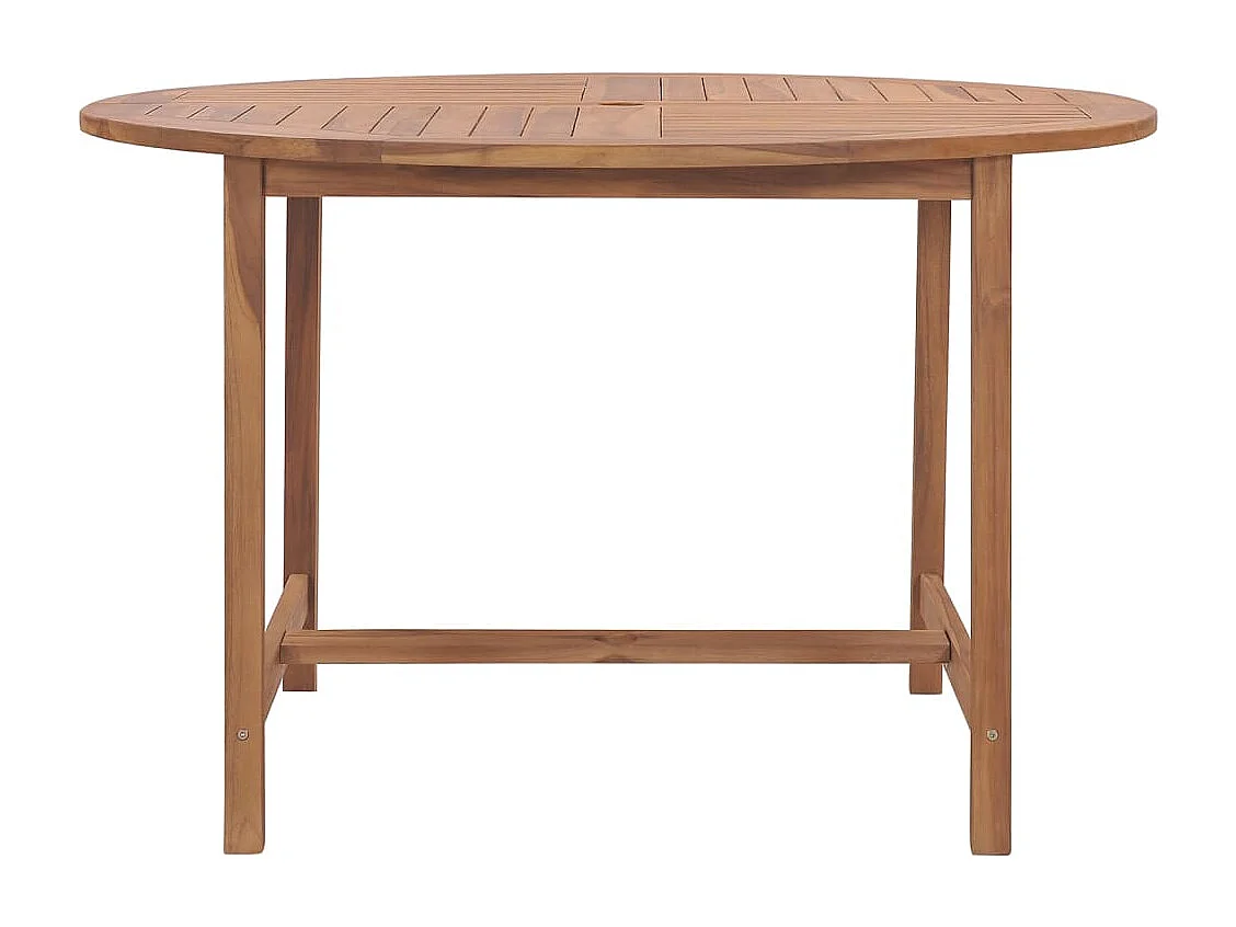 Tuintafel Ø110x75 cm massief teakhout
