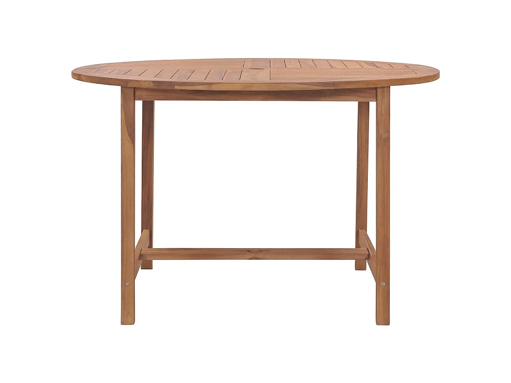 Garten-Esstisch Ø110x75 cm Massivholz Teak