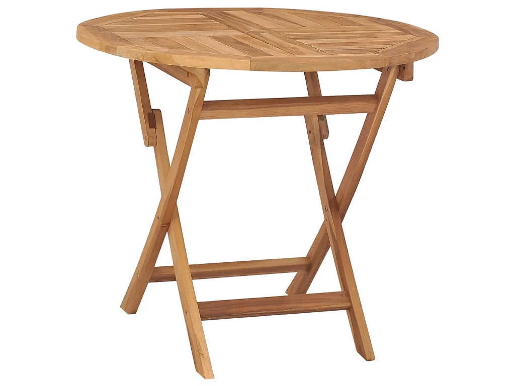 Table pliable de jardin 85x76 cm Bois de teck solide