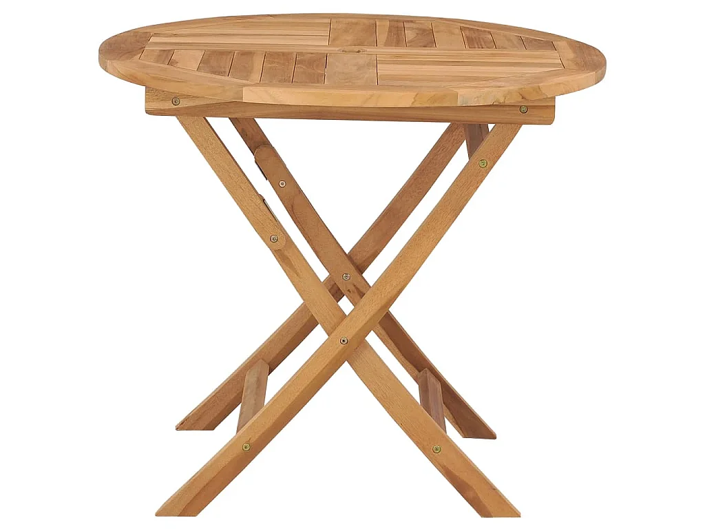 Table pliable de jardin 85x76 cm Bois de teck solide