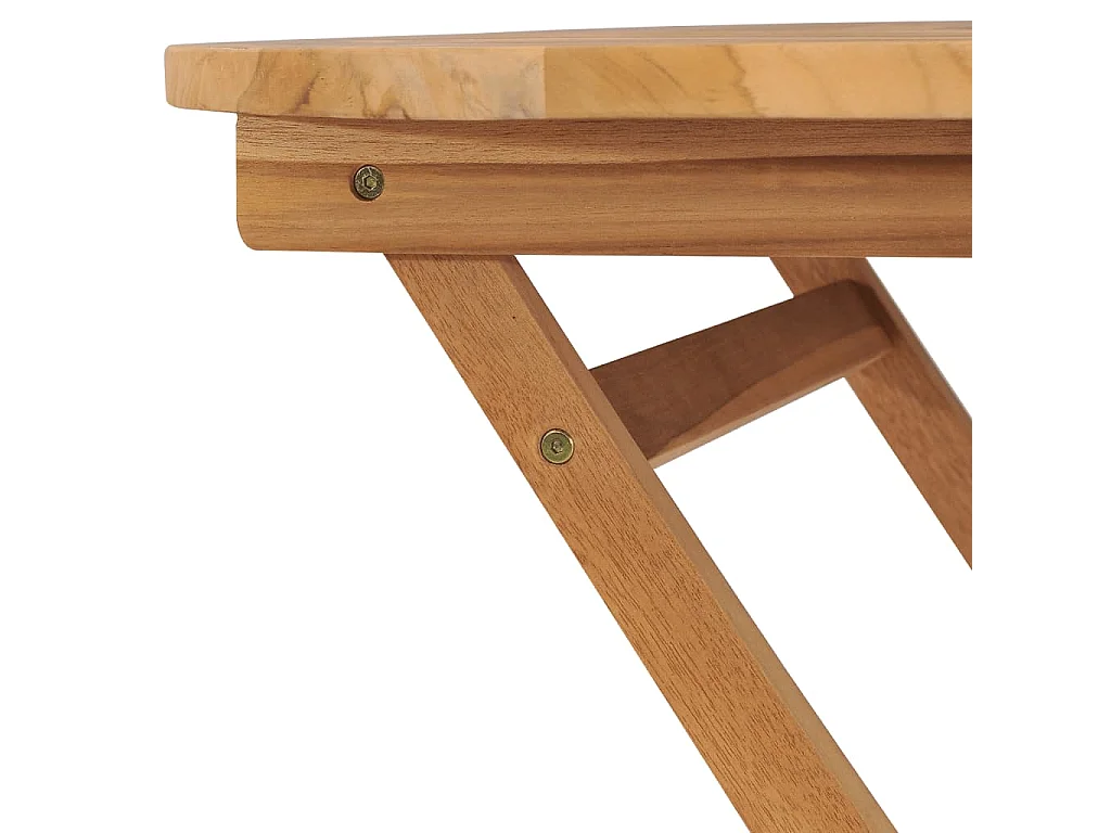 Table pliable de jardin 85x76 cm Bois de teck solide