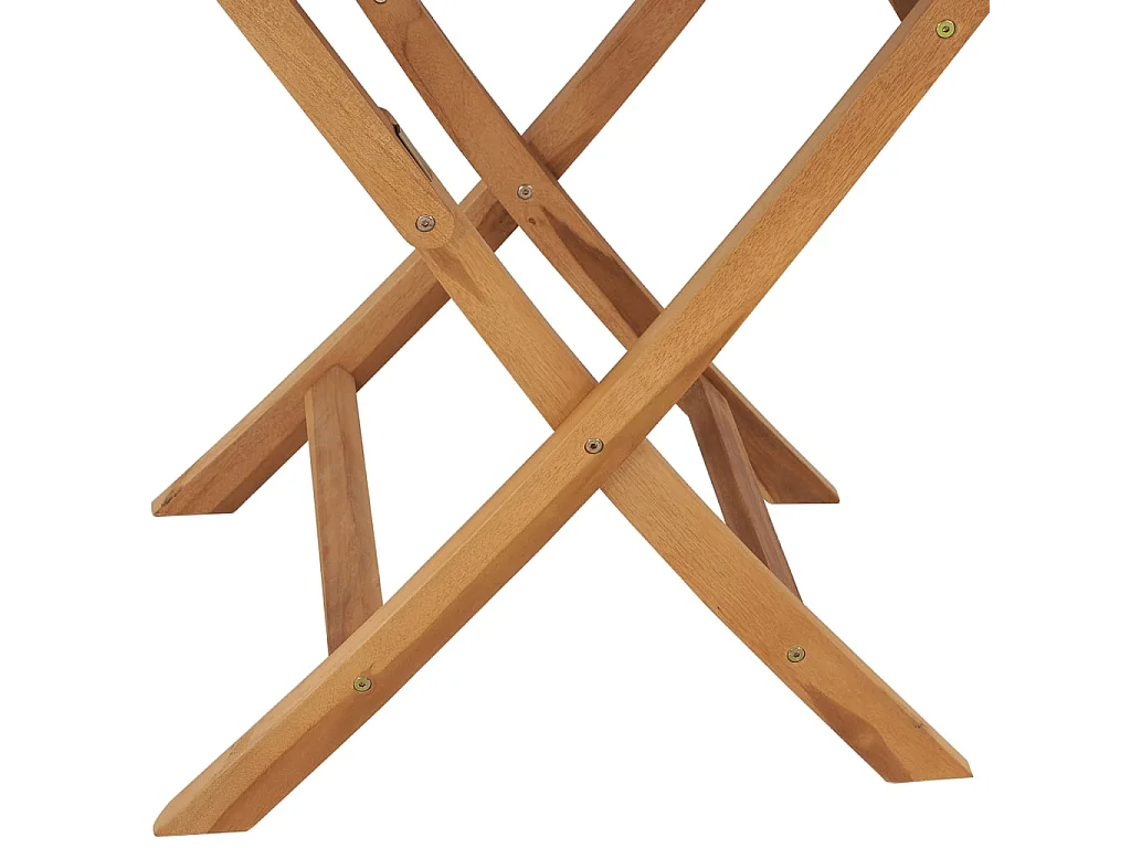 Table pliable de jardin 85x76 cm Bois de teck solide