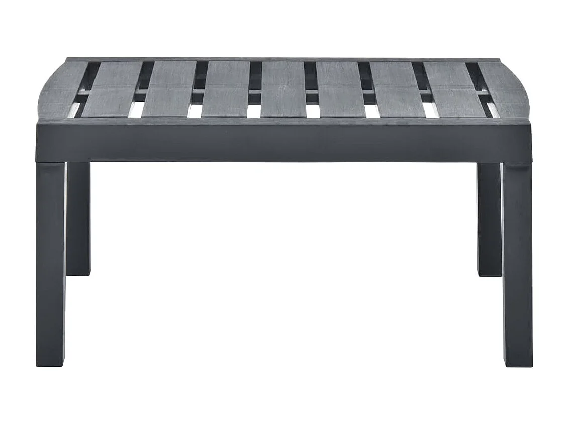Gartentisch Anthrazit 78x55x38 cm Kunststoff