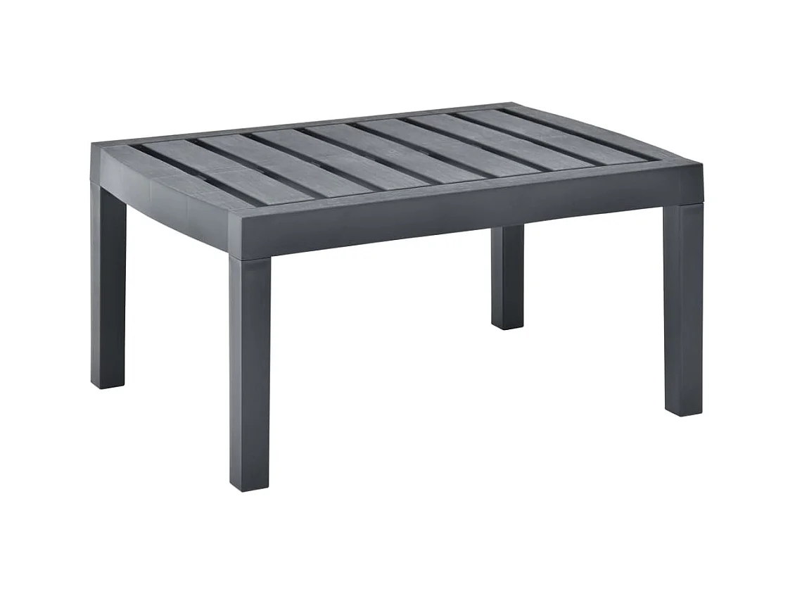 Table de jardin Anthracite 78x55x38 cm Plastique