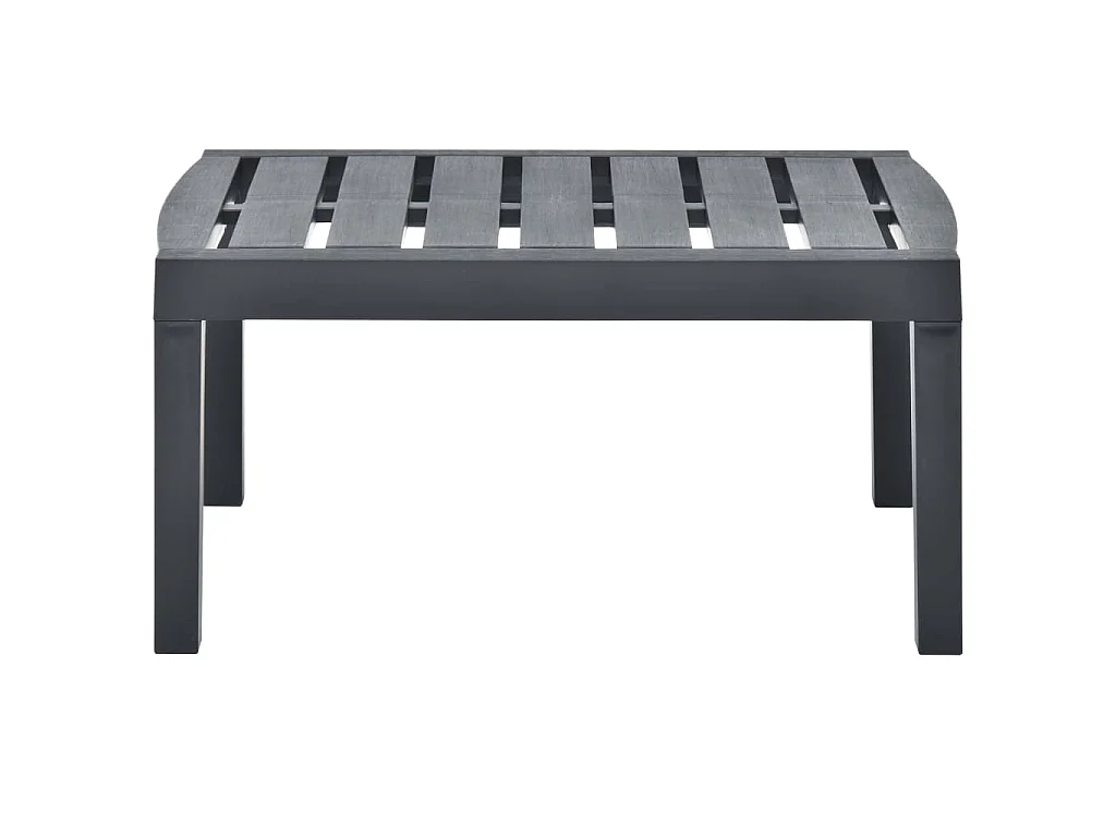 Gartentisch Anthrazit 78x55x38 cm Kunststoff