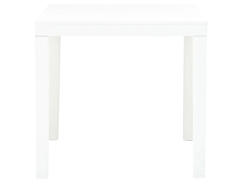 Tuintafel 78x78x72 cm kunststof wit