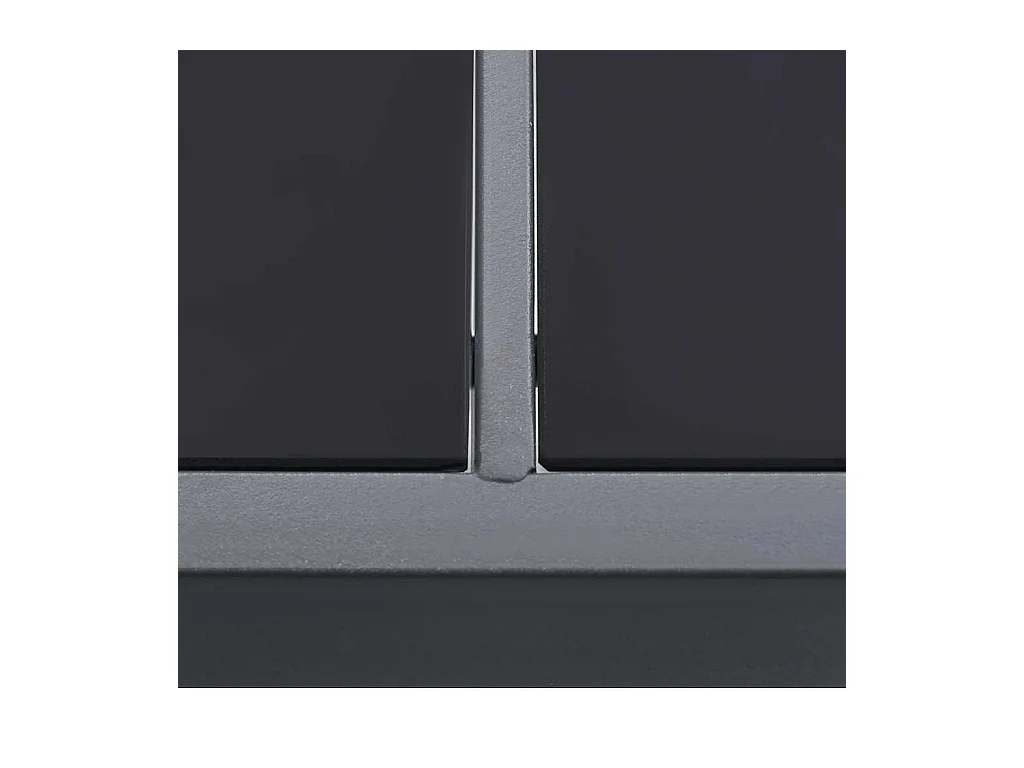 Tuintafel 190x90x74 cm staal antracietkleurig