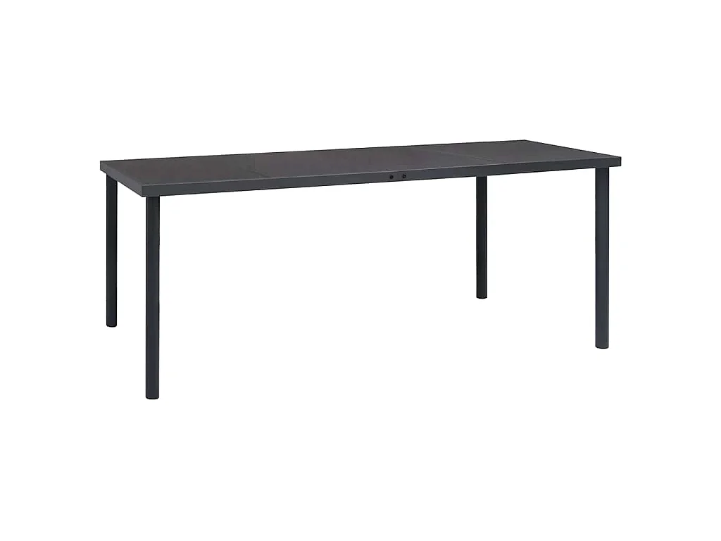 Tuintafel 190x90x74 cm staal antracietkleurig