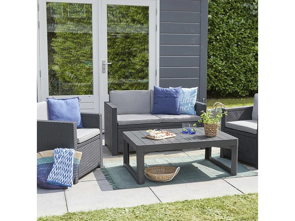 Table de jardin Lyon Graphite 232300