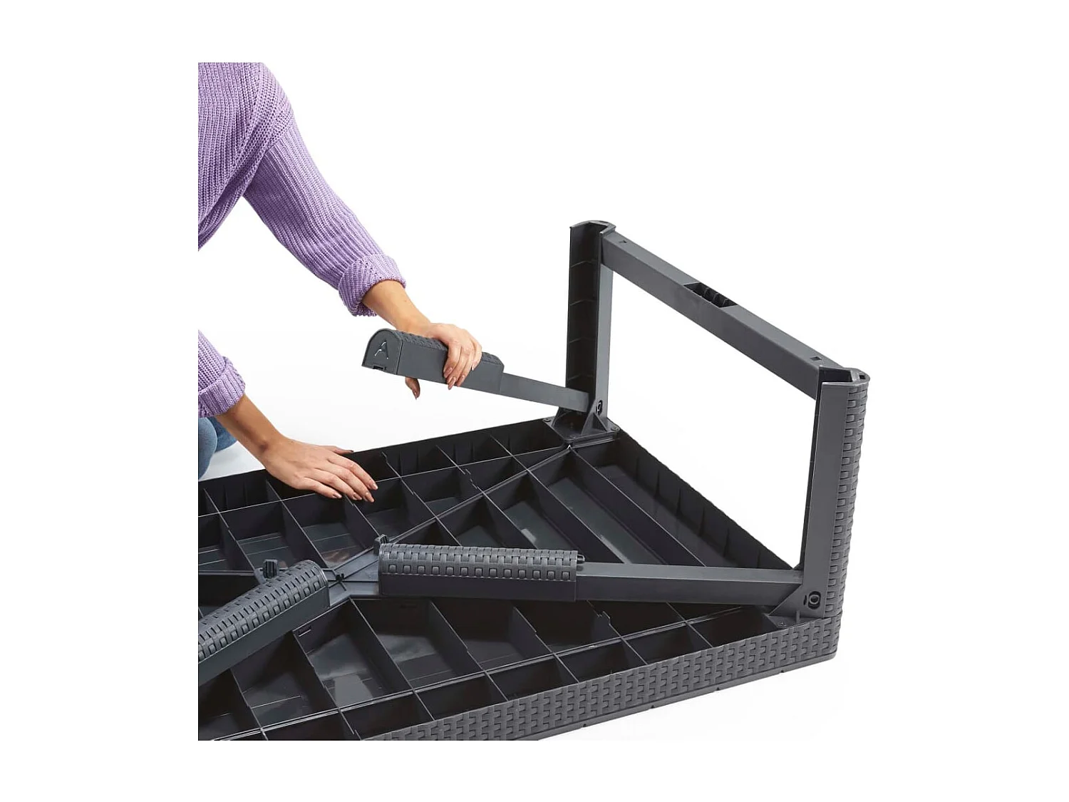 Table de jardin Lyon Graphite 232300