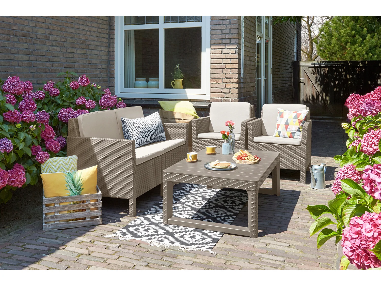 Table de jardin Lyon Cappuccino