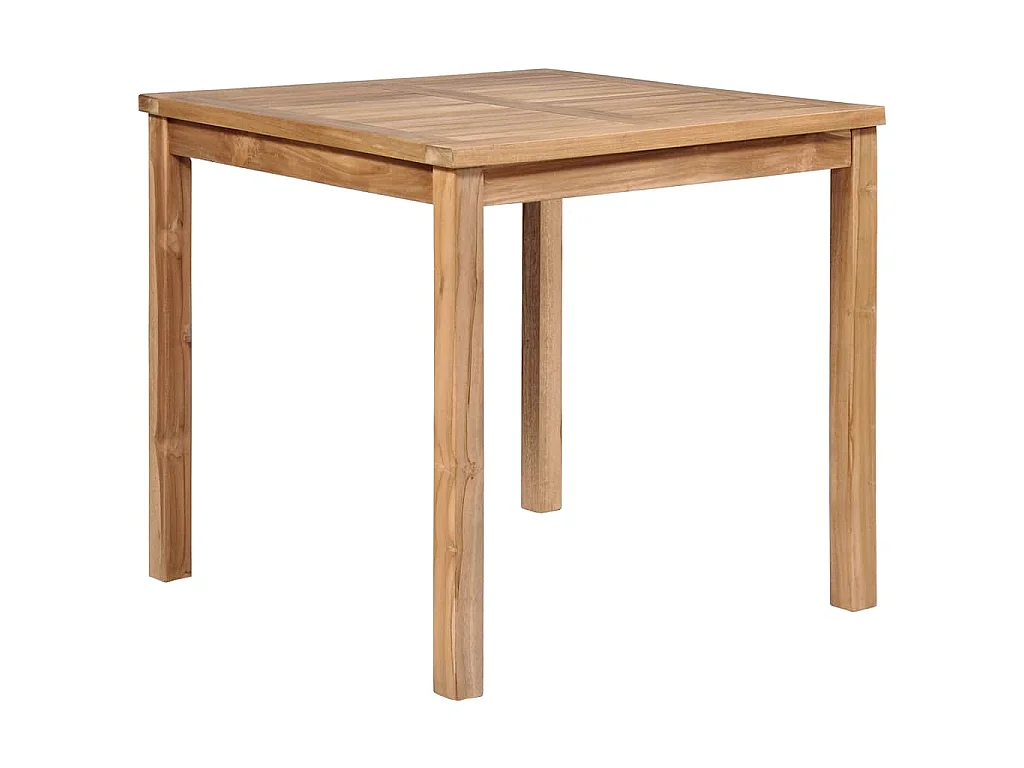 Tuintafel 80x80x77 cm massief teakhout