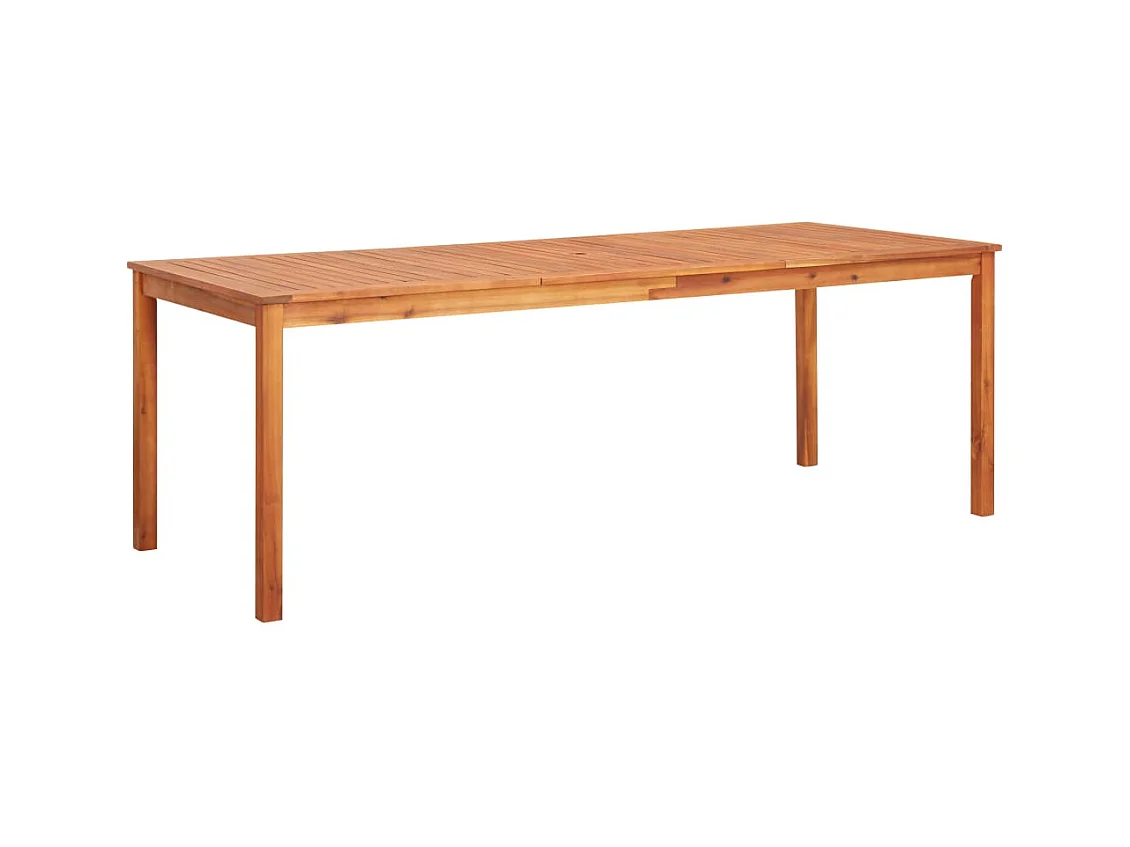 Table de jardin 215x90x74 cm Bois d'acacia massif