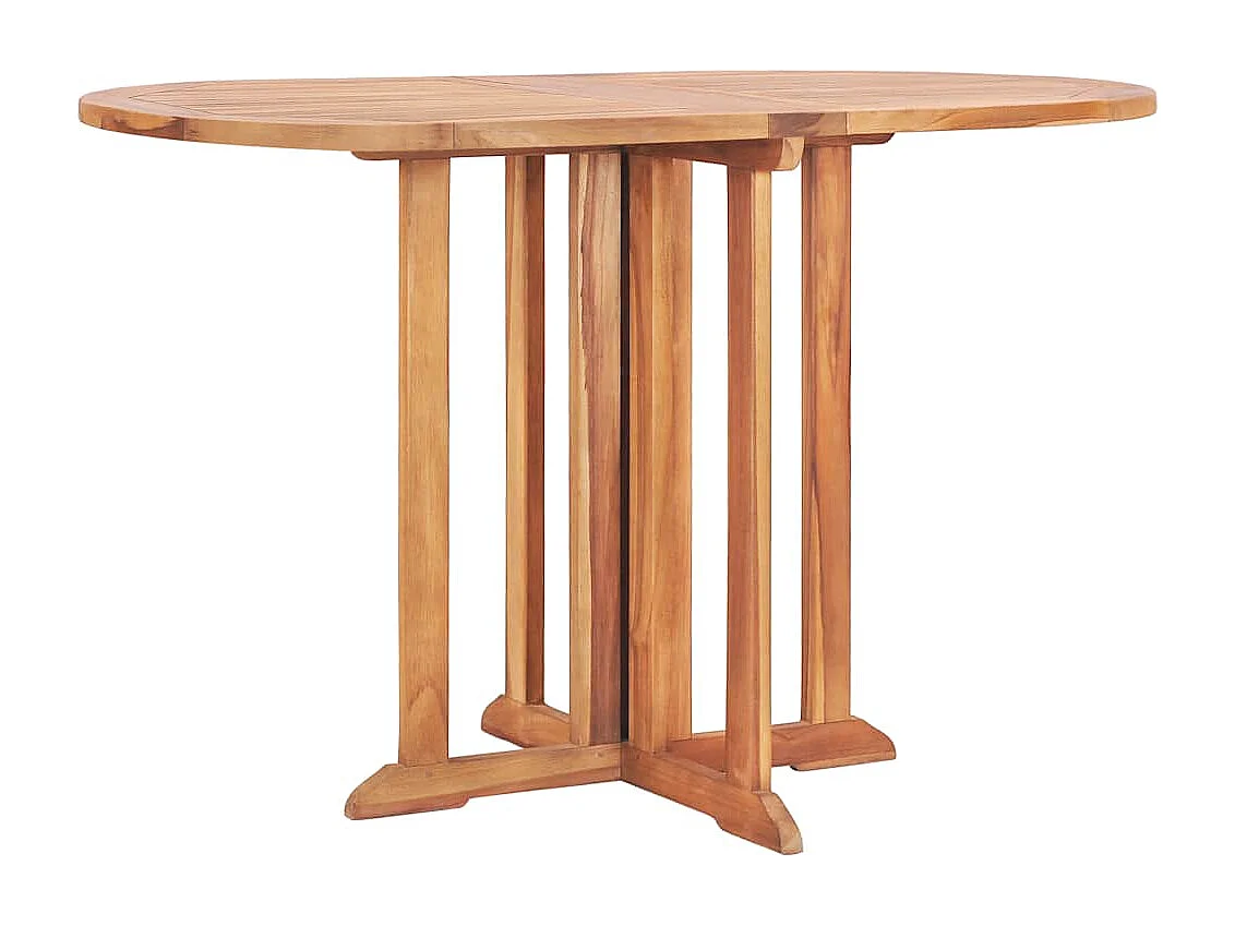Tavolo Pieghevole a Farfalla 120x70x75 cm in Massello di Teak
