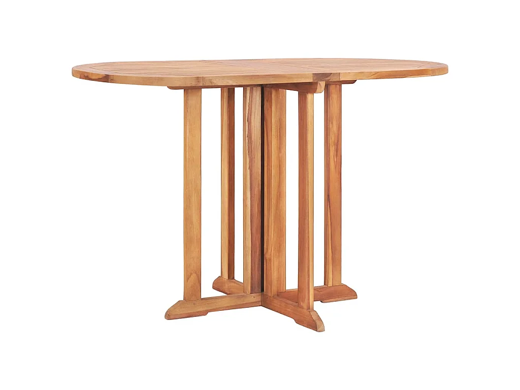 Tavolo Pieghevole a Farfalla 120x70x75 cm in Massello di Teak