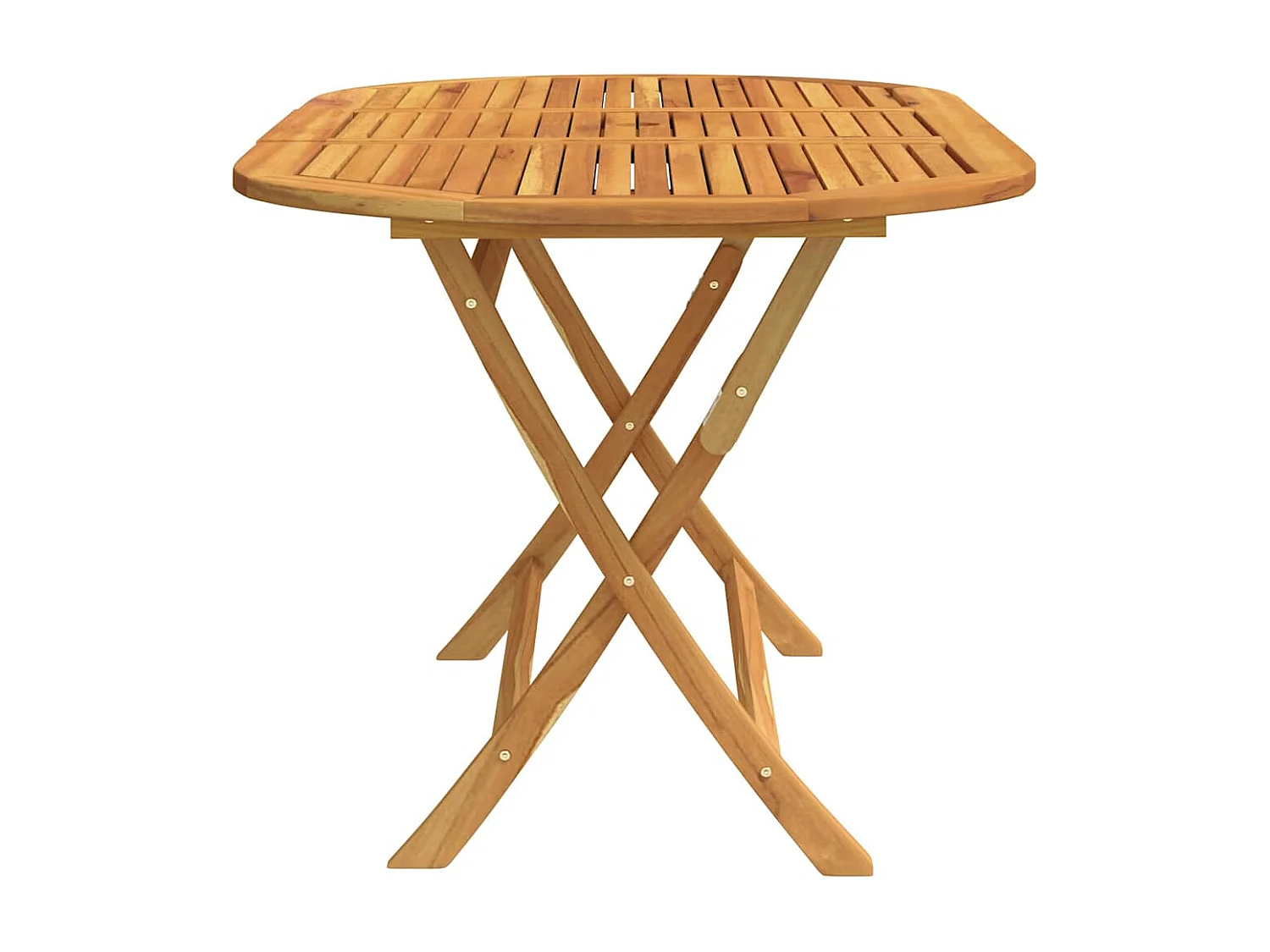 Klappbarer Gartentisch 160x85x75 cm Massivholz Eukalyptus