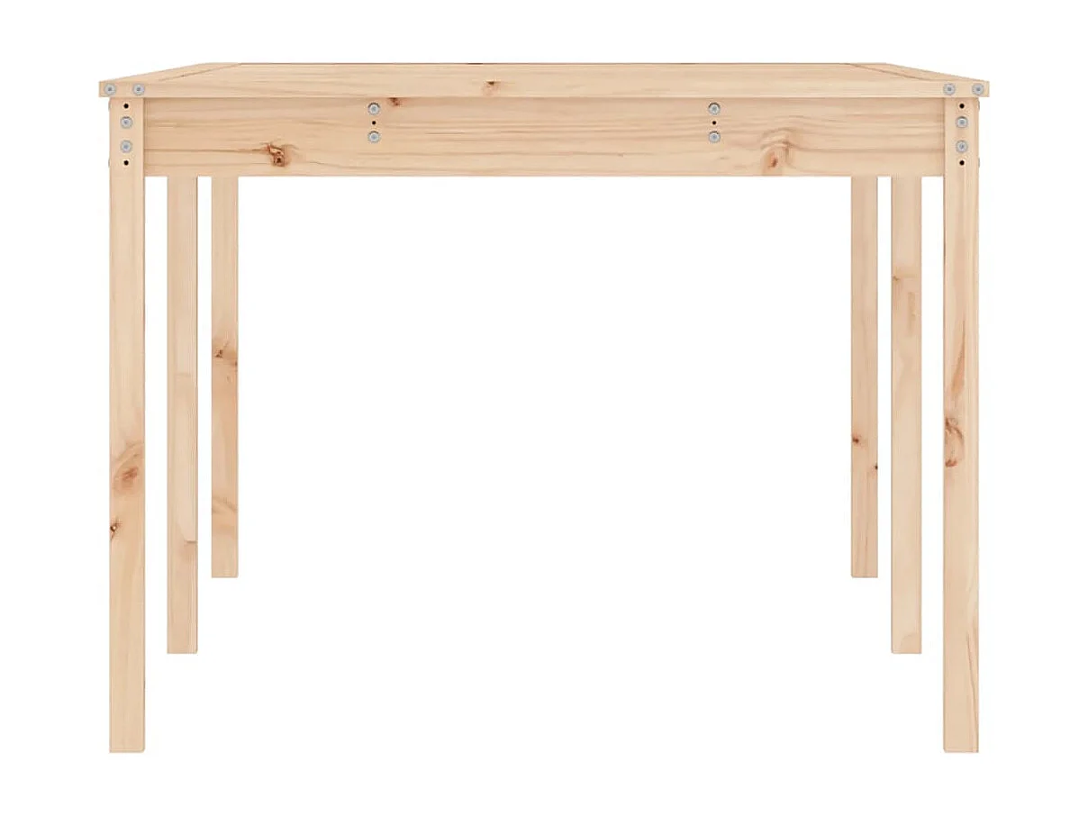 Mesa de jardín madera maciza de pino 203,5x100x76 cm
