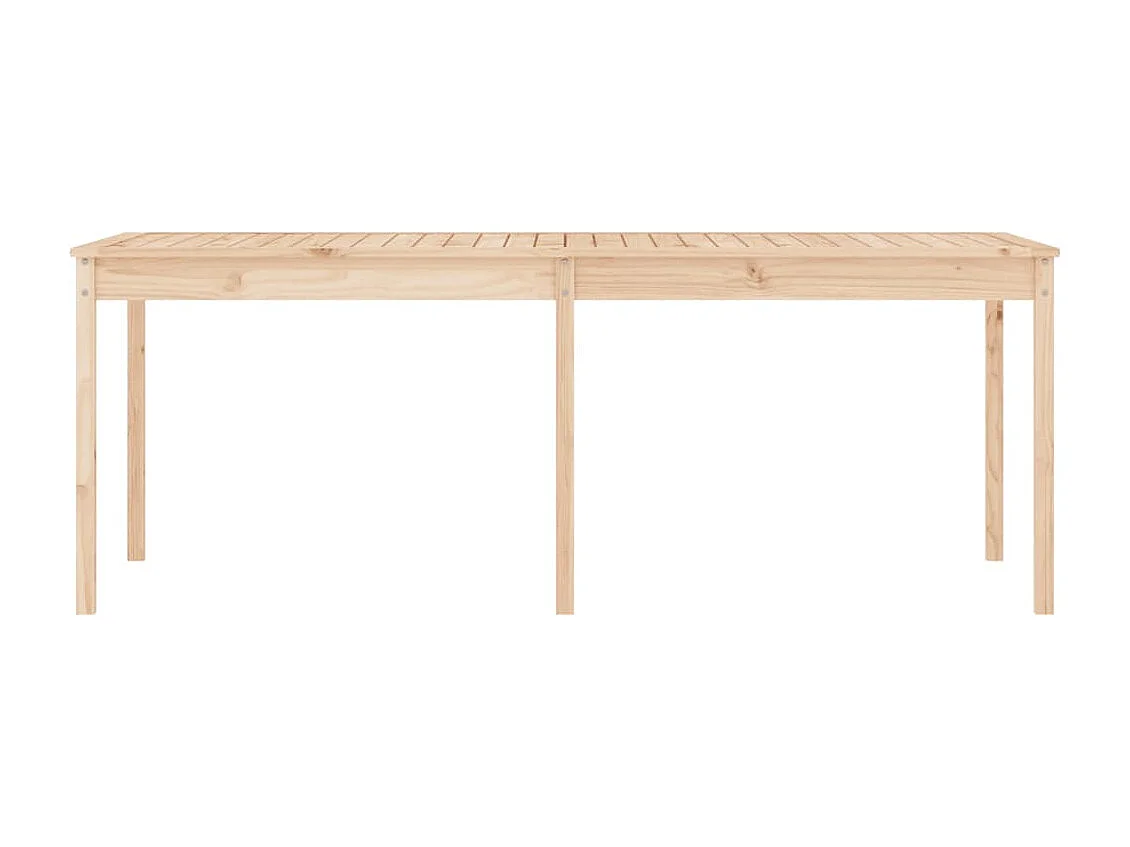 Tavolo da Giardino 203,5x100x76 cm in Legno Massello di Pino