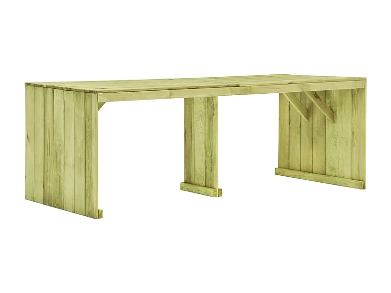Tuintafel 220x101,5x80 cm geïmpregneerd grenenhout