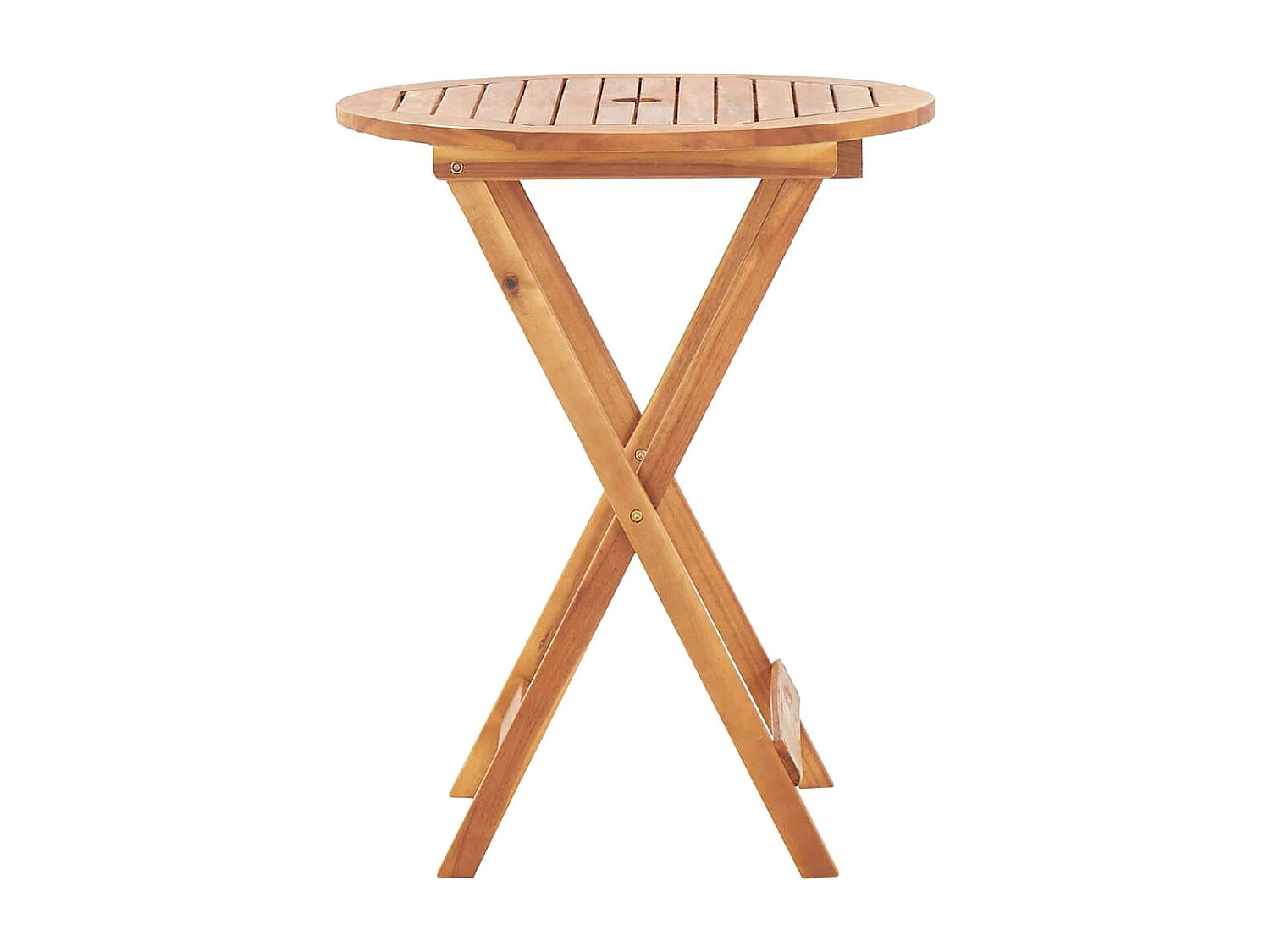 Table pliable de jardin 60x75 cm bois d'acacia massif
