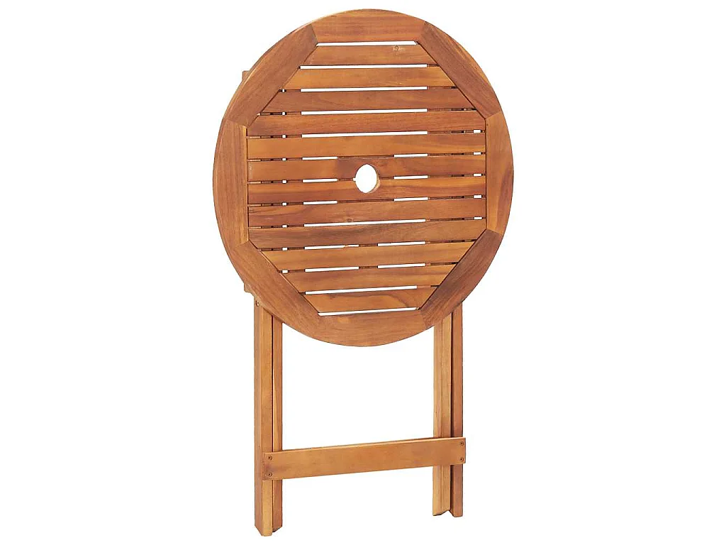 Table pliable de jardin 60x75 cm bois d'acacia massif