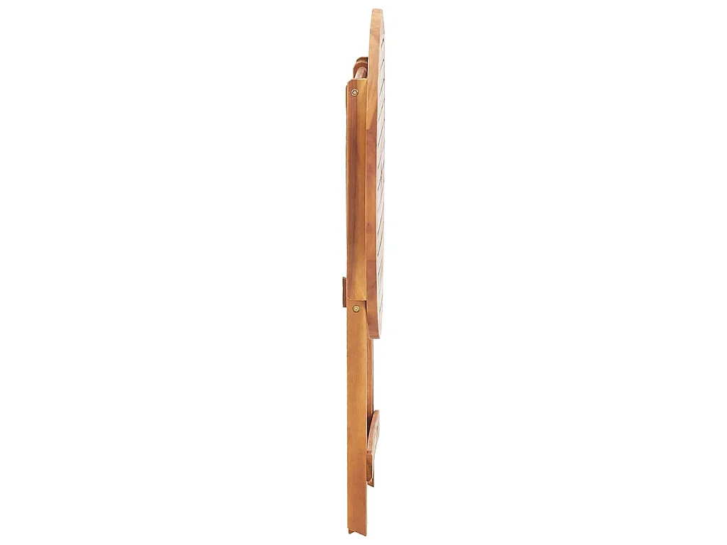 Table pliable de jardin 60x75 cm bois d'acacia massif