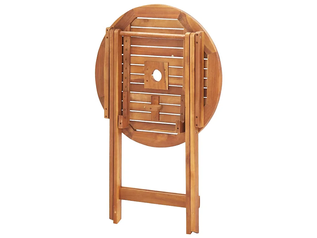 Table pliable de jardin 60x75 cm bois d'acacia massif