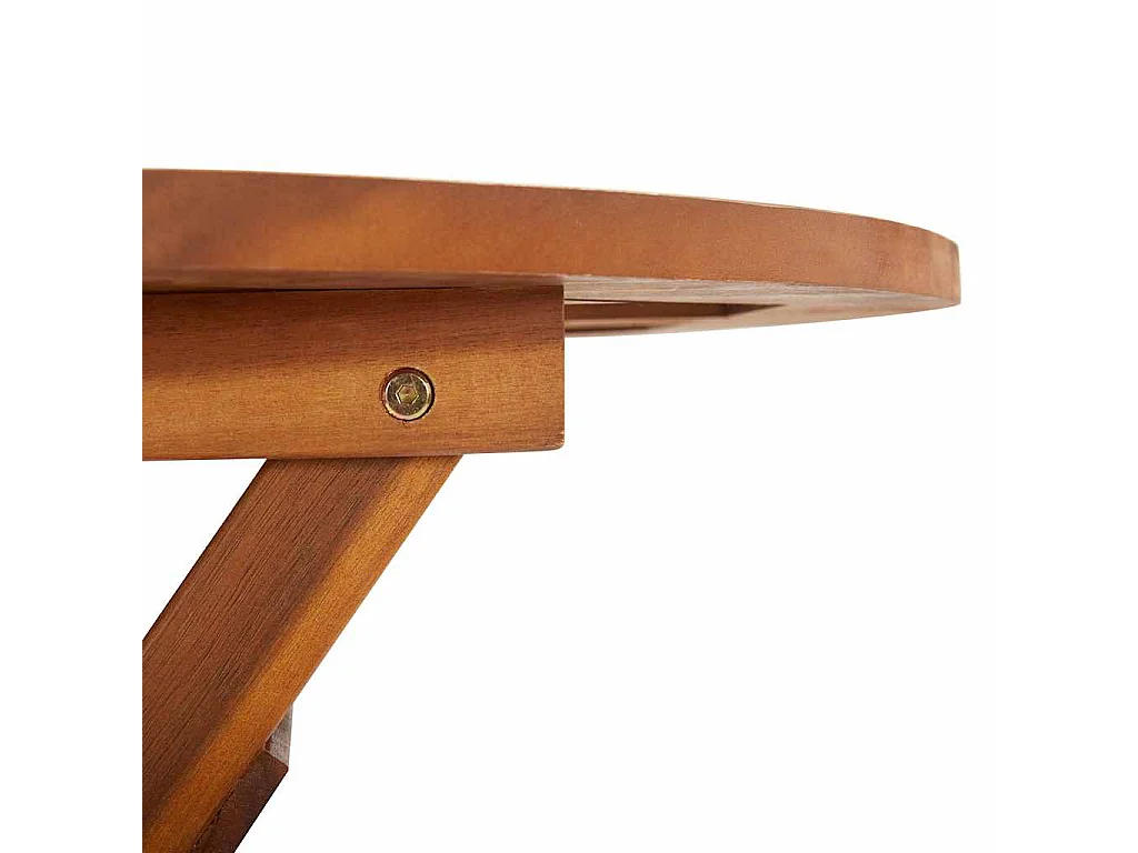 Table pliable de jardin 60x75 cm bois d'acacia massif