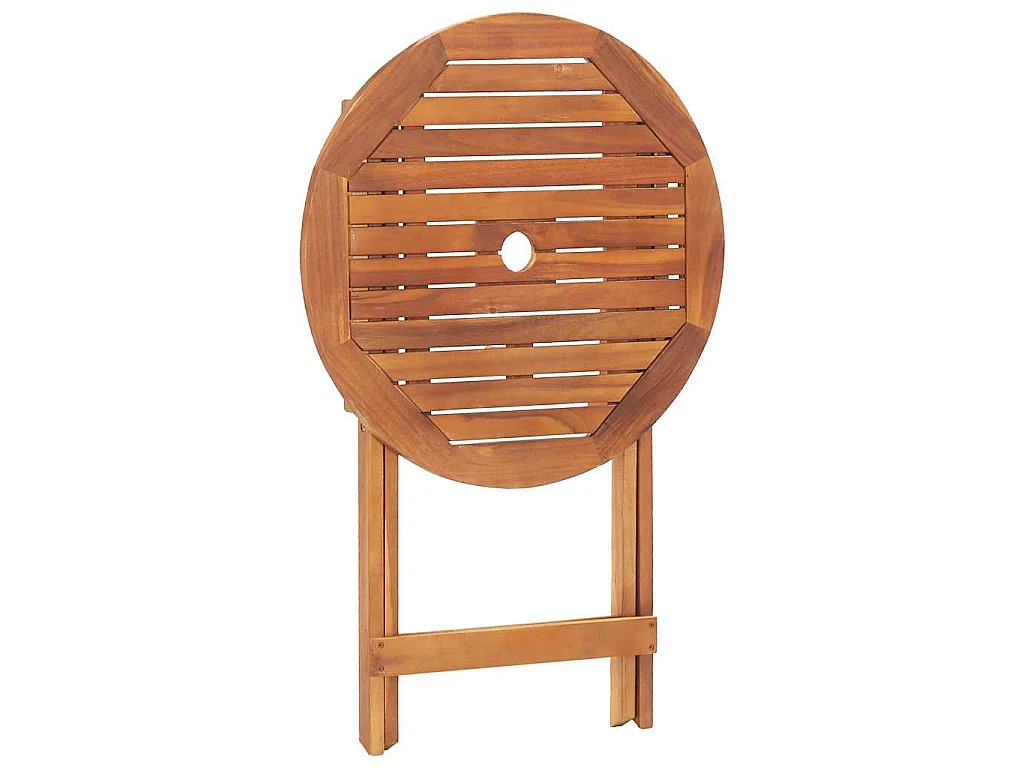 Table pliable de jardin 60x75 cm bois d'acacia massif