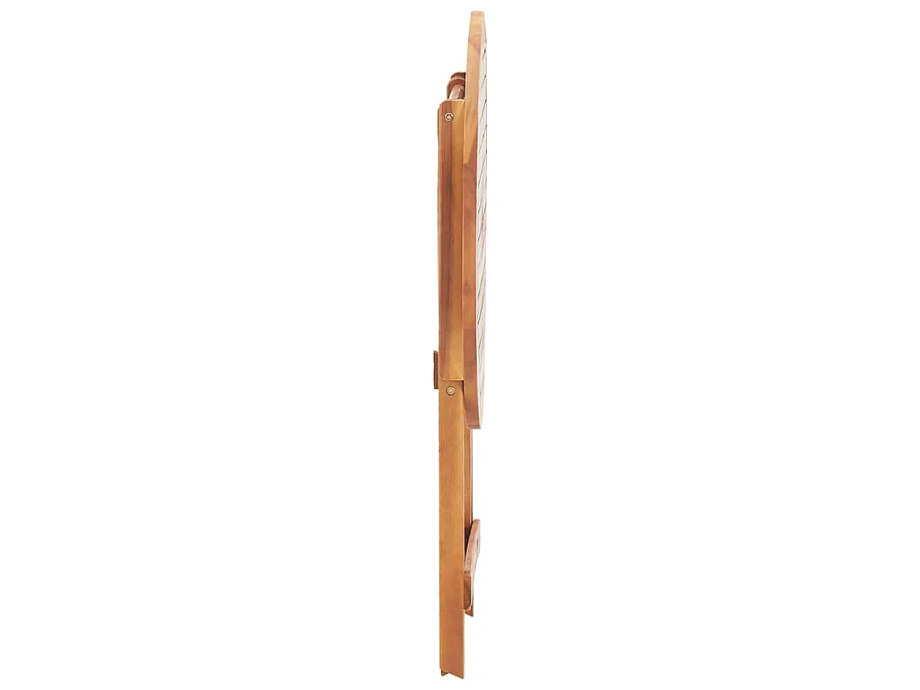 Table pliable de jardin 60x75 cm bois d'acacia massif