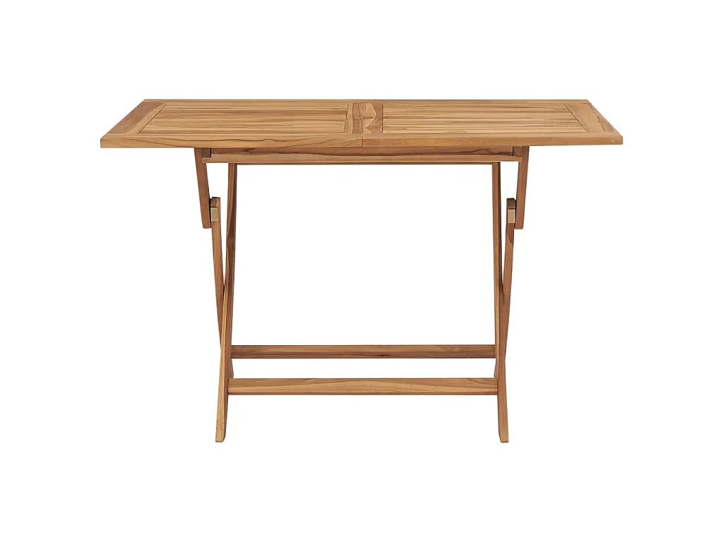 Mesa plegable de jardín madera maciza de teca 120x70x75 cm