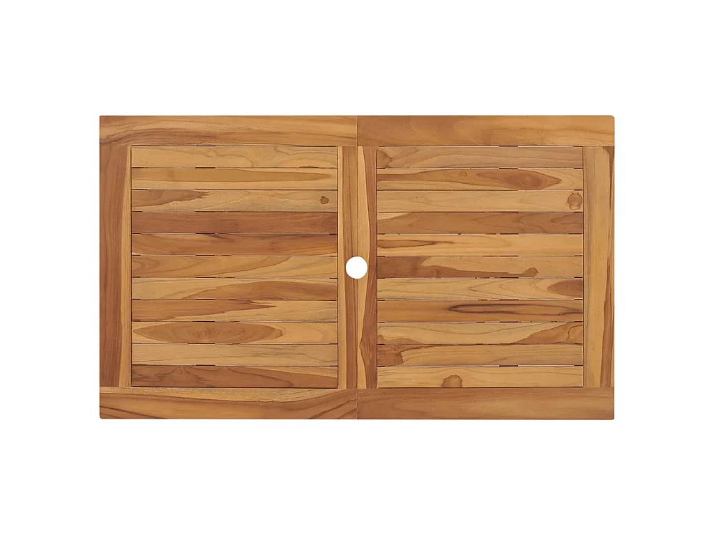 Mesa plegable de jardín madera maciza de teca 120x70x75 cm