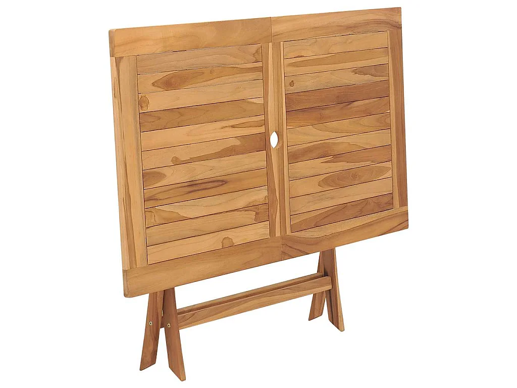 Table pliable de jardin 120x70x75 cm Bois de teck solide
