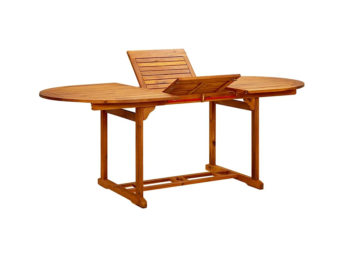 Table de jardin 200x100x75 cm Bois d'acacia massif