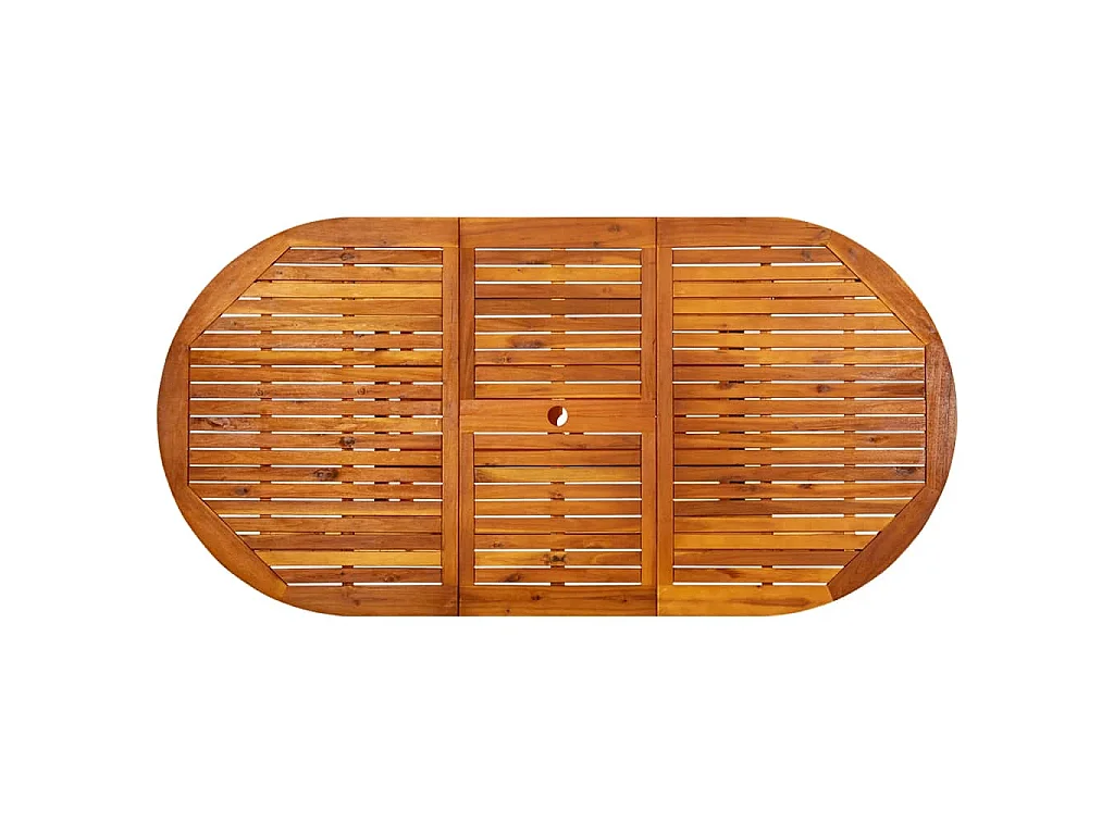 Tuintafel (150-200)x100x75 cm massief acaciahout