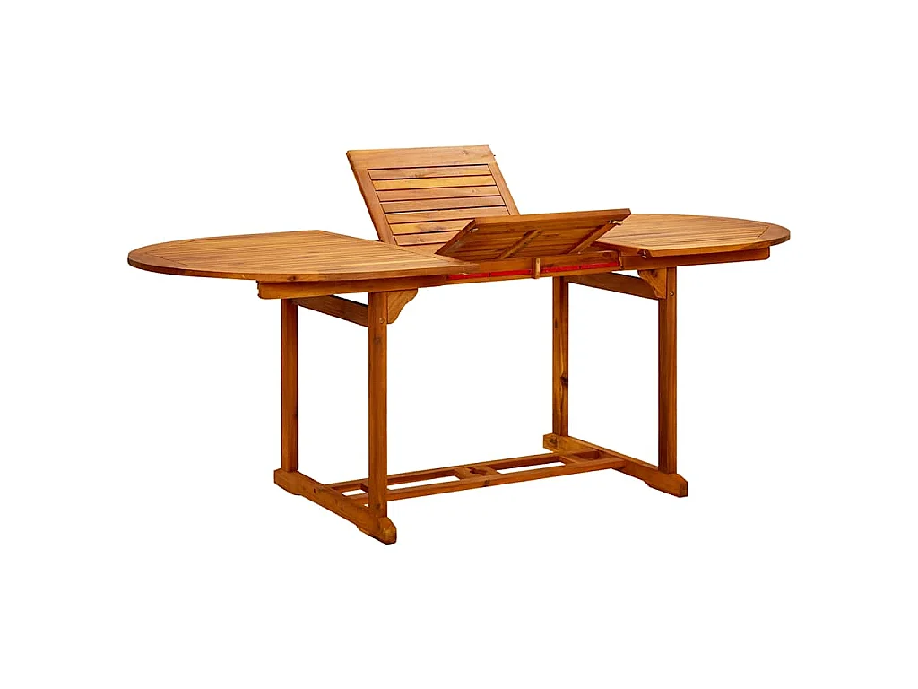 Table de jardin (150-200)x100x75 cm Bois d'acacia massif