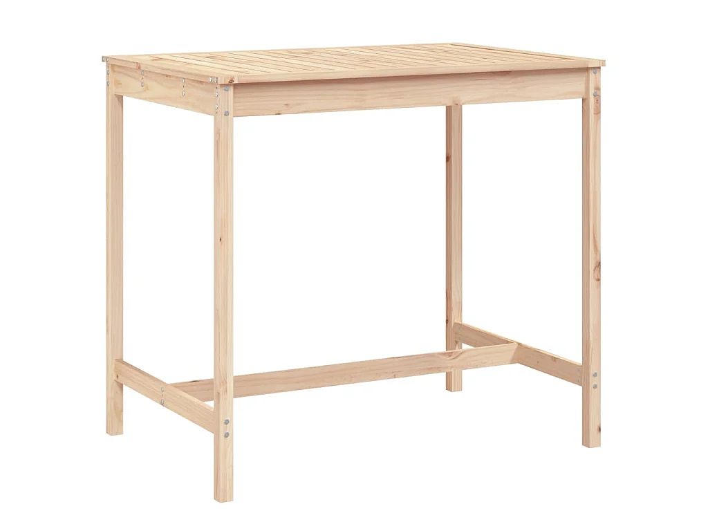 Table de jardin 121x82,5x110 cm bois massif de pin