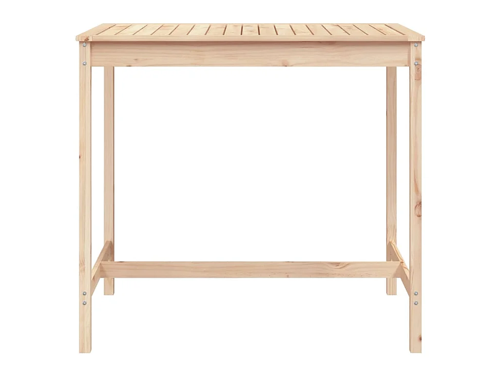 Table de jardin 121x82,5x110 cm bois massif de pin