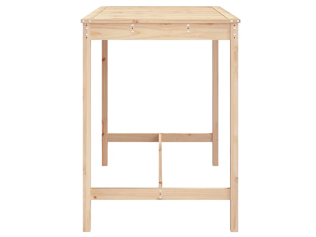 Table de jardin 121x82,5x110 cm bois massif de pin